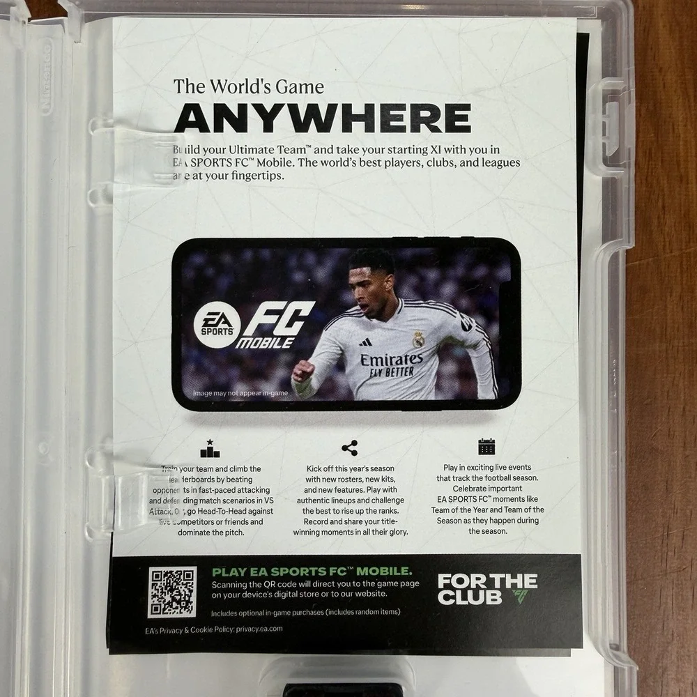 FC 25 FC25 Nintendo Switch EA Sports Football Soccer FIFA